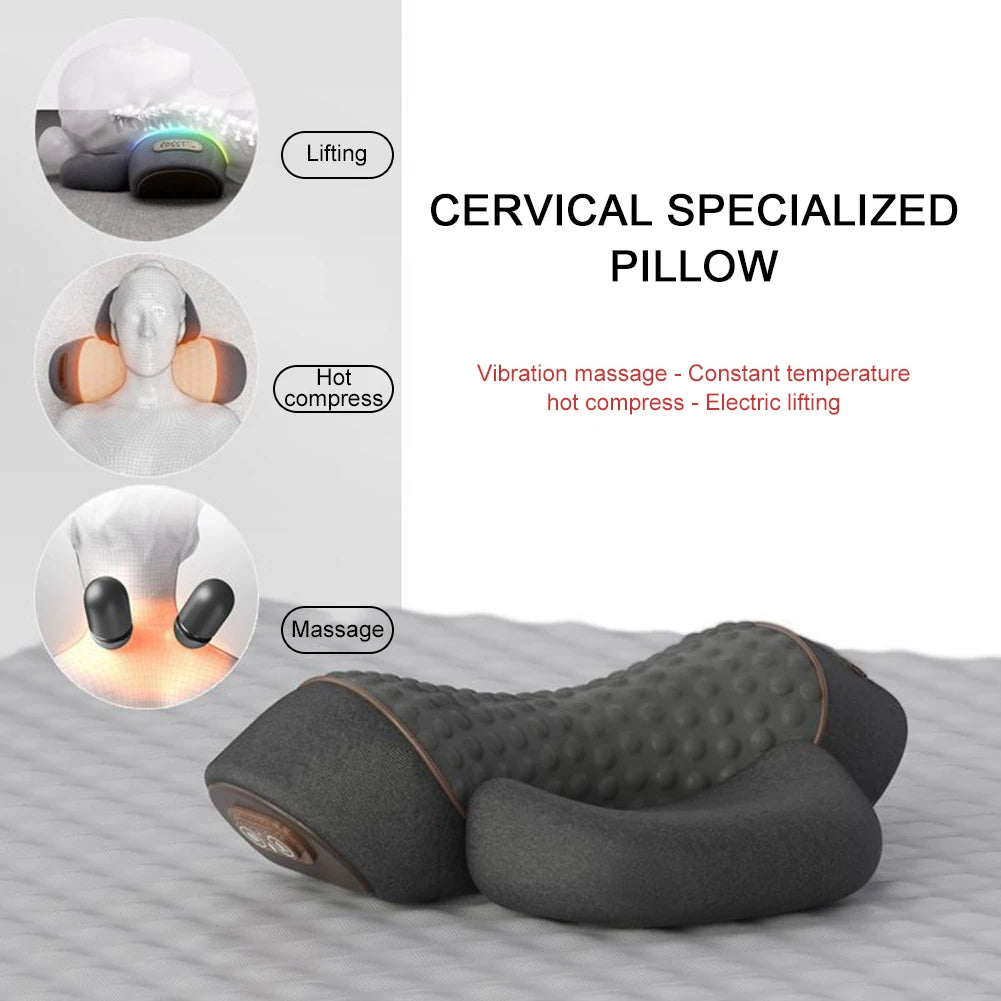 BodyNest™ Electric Neck Massage Pillow Heating & Vibration